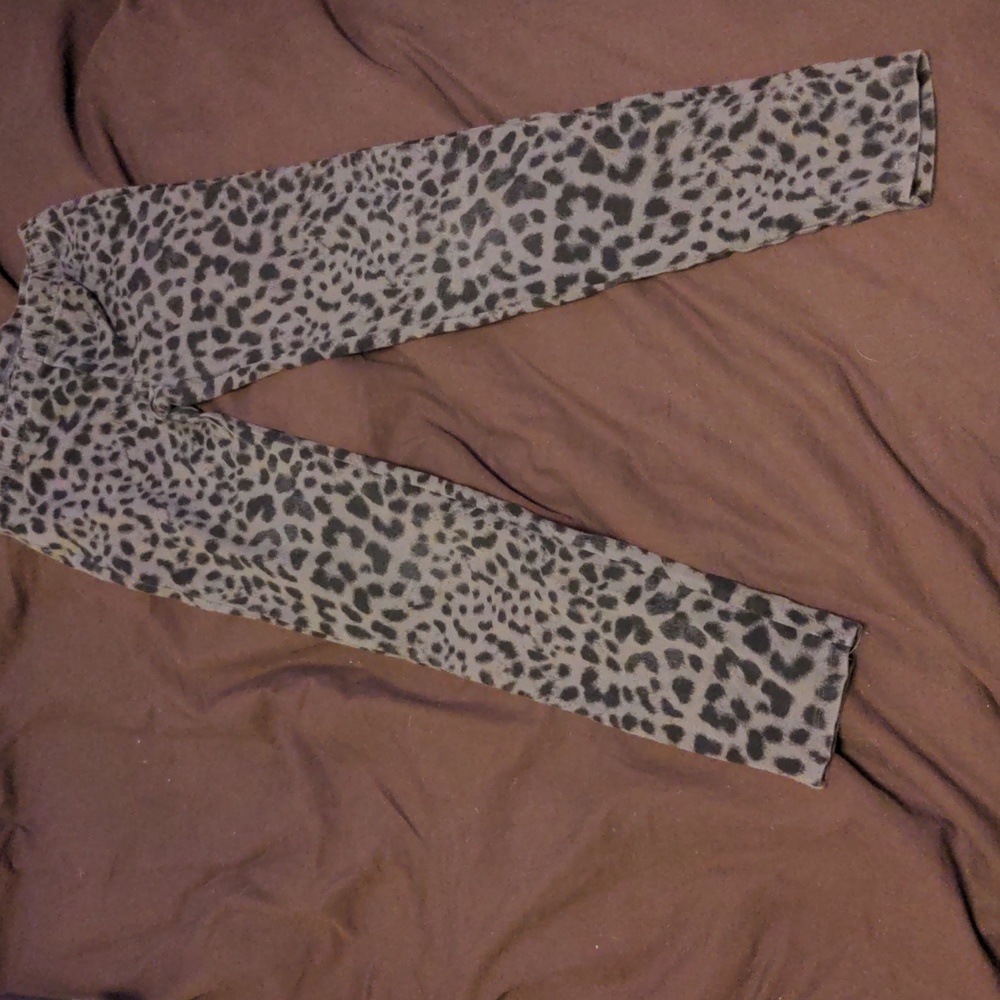 Gap Kids Girls L gray/black leggings